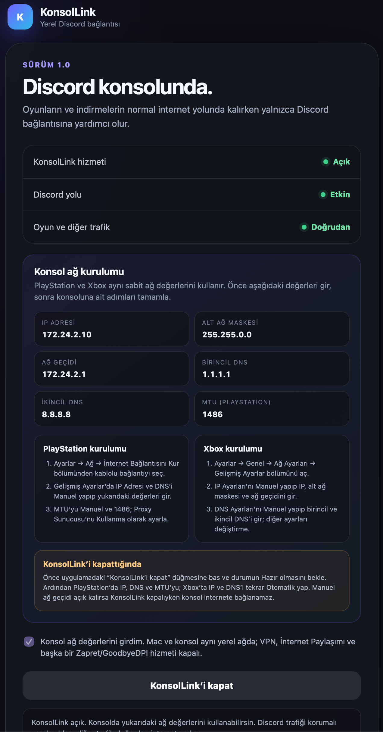 KonsolLink screenshot 2