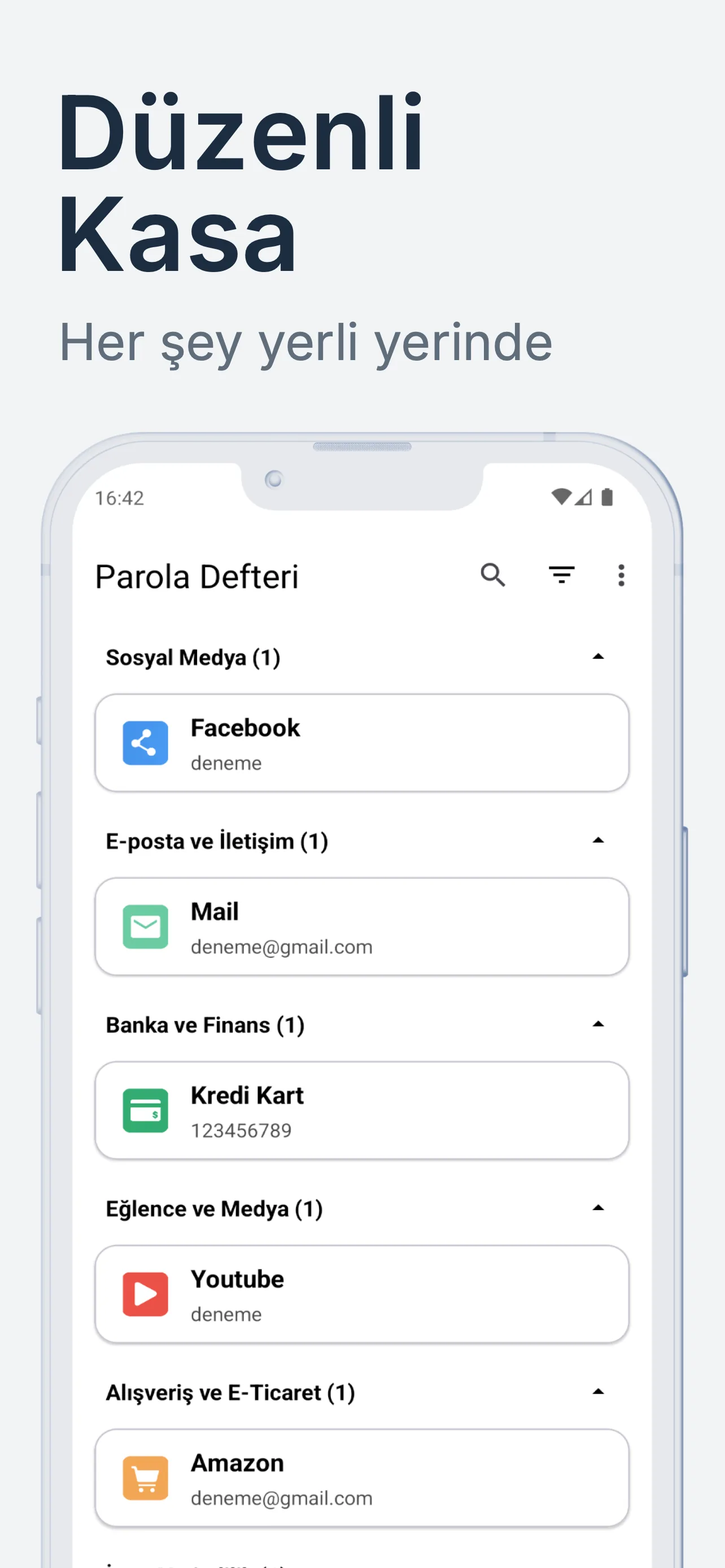 Parola Defteri ekran görüntüsü 4