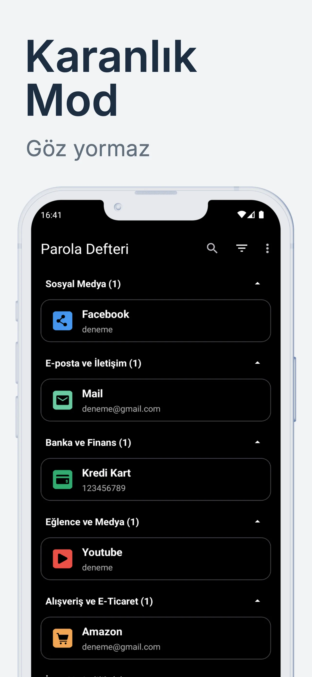Parola Defteri ekran görüntüsü 8