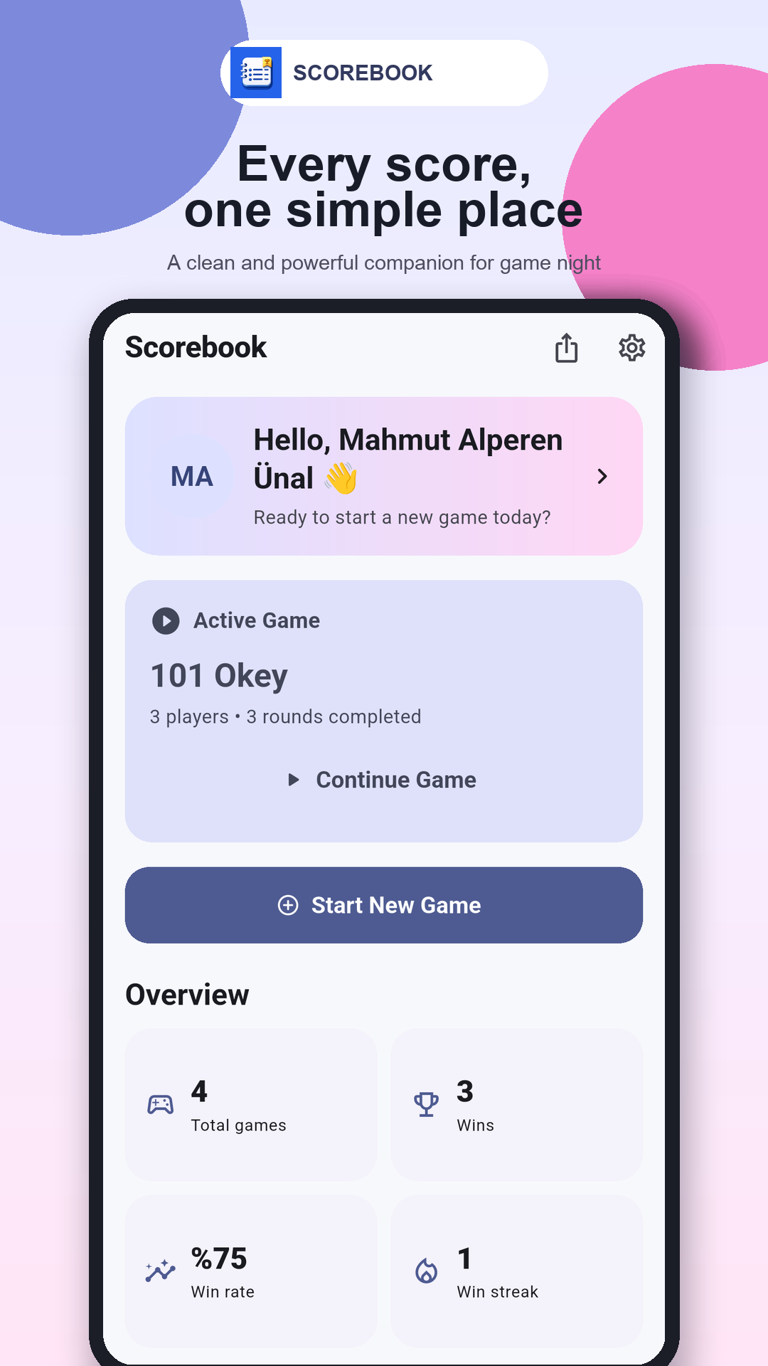 Skor Defteri screenshot 1