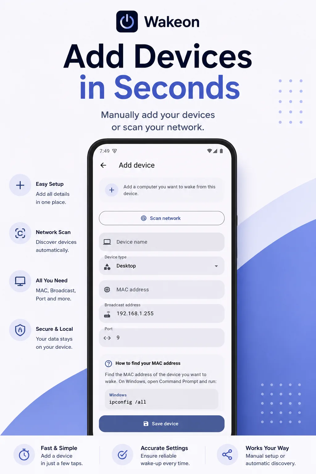Wakeon screenshot 2
